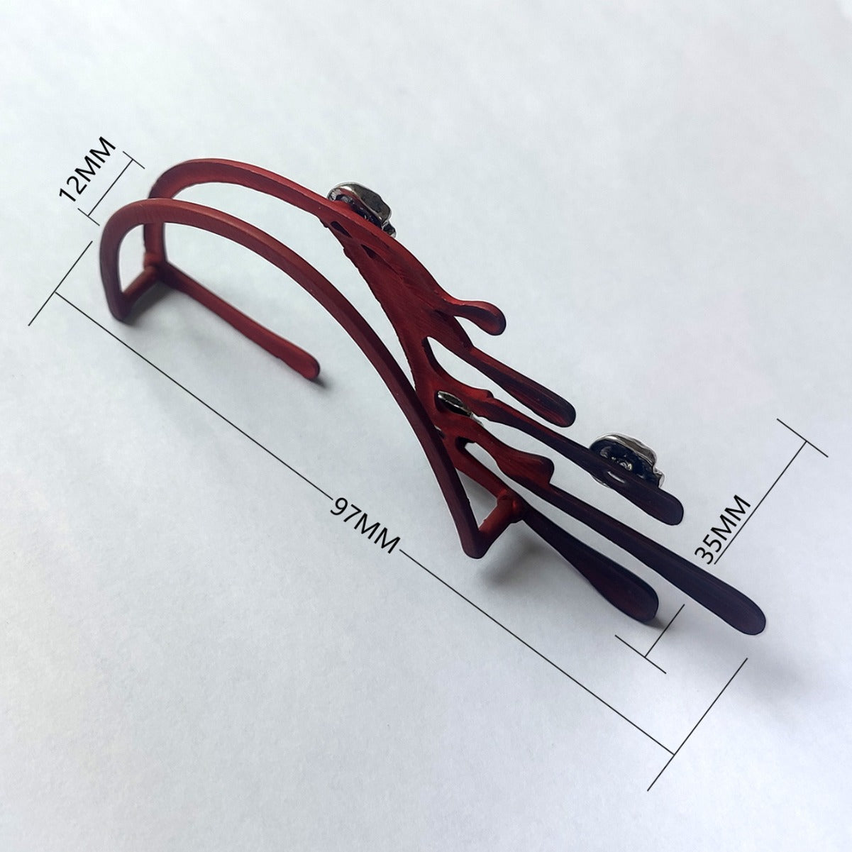 Wholesale Halloween Exaggerated Lava Retro Wine Red Earrings
